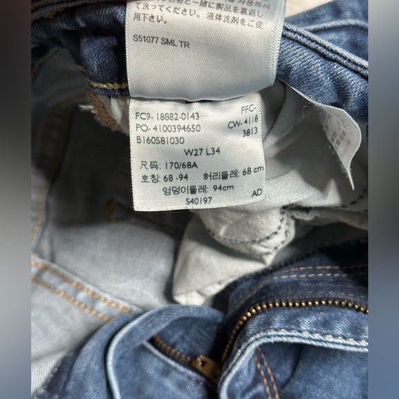 Levi's 721 High Rise Skinny Jeans Pre-owned Medium Wash 27x34 - Picture 9 of 10